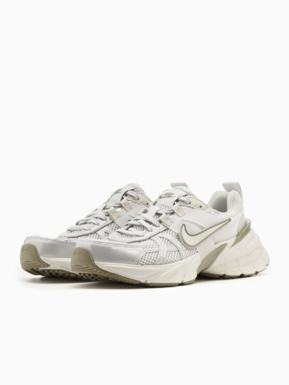 NEW! Nike V2K Run Photon Dust Light Silver Sneakers